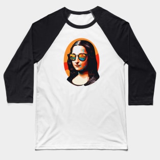 Mona Shades: The Coolest Lisa in Town Baseball T-Shirt